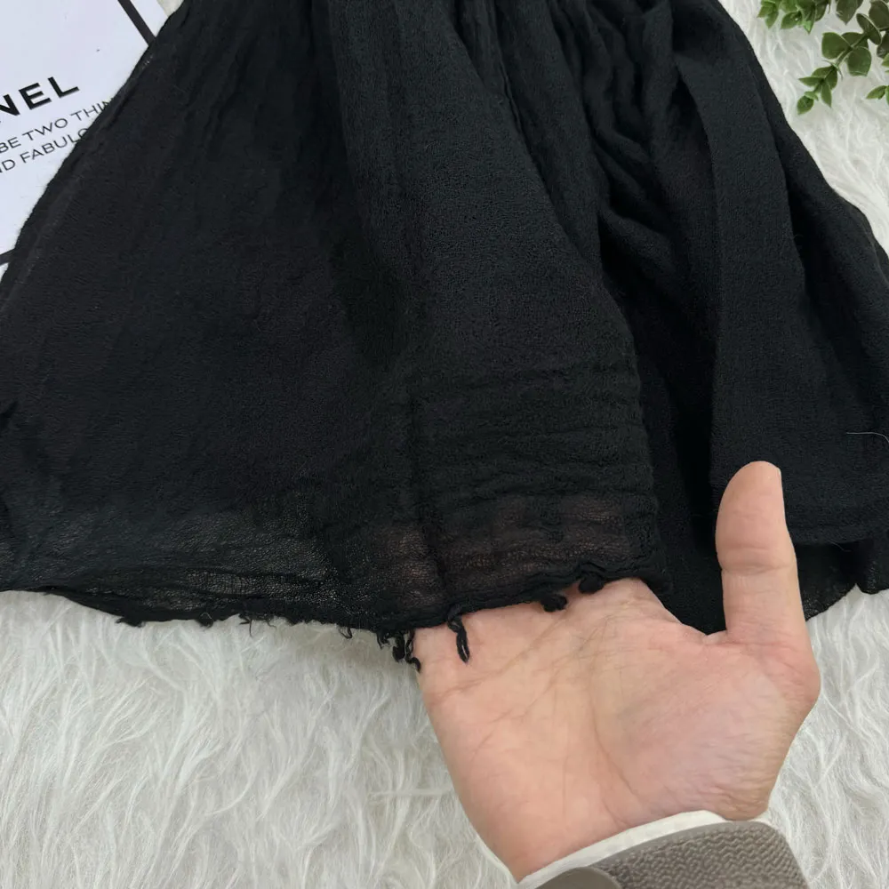 شال سوپرنخ کنفی قواره بزرگ 200 در 105 سانتیمتر بدون پرز و سر خوردن