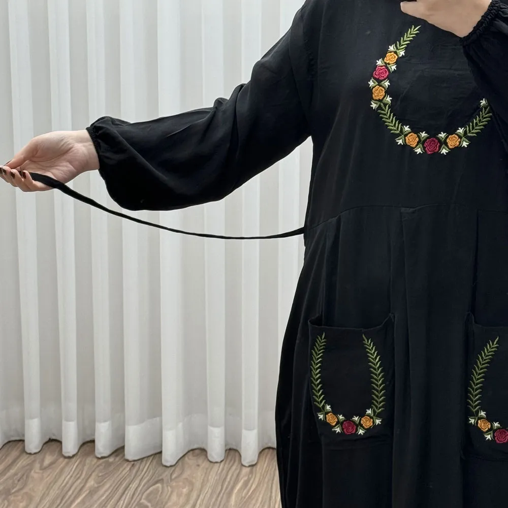 پیراهن گلدوزی نخی مدل خاطره کد 1780