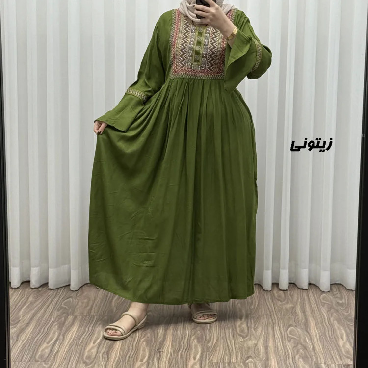 پیراهن گلدوزی وارداتی مدل مانیا کد 1777