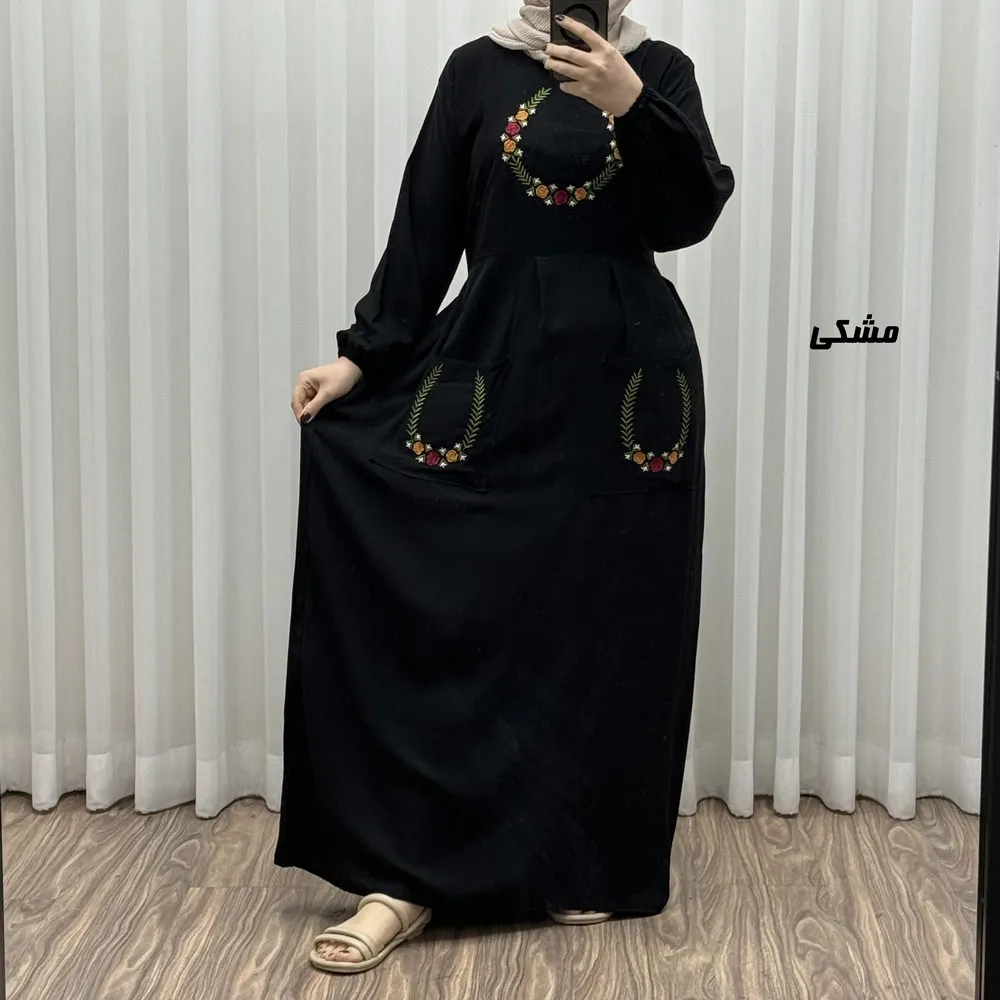 پیراهن گلدوزی نخی مدل خاطره کد 1780