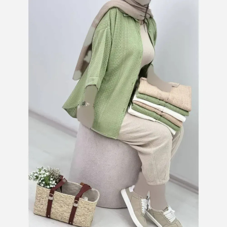 شومیز زنانه مدل مراکشی جنس باکیفیت سایز فری 38 تا 48