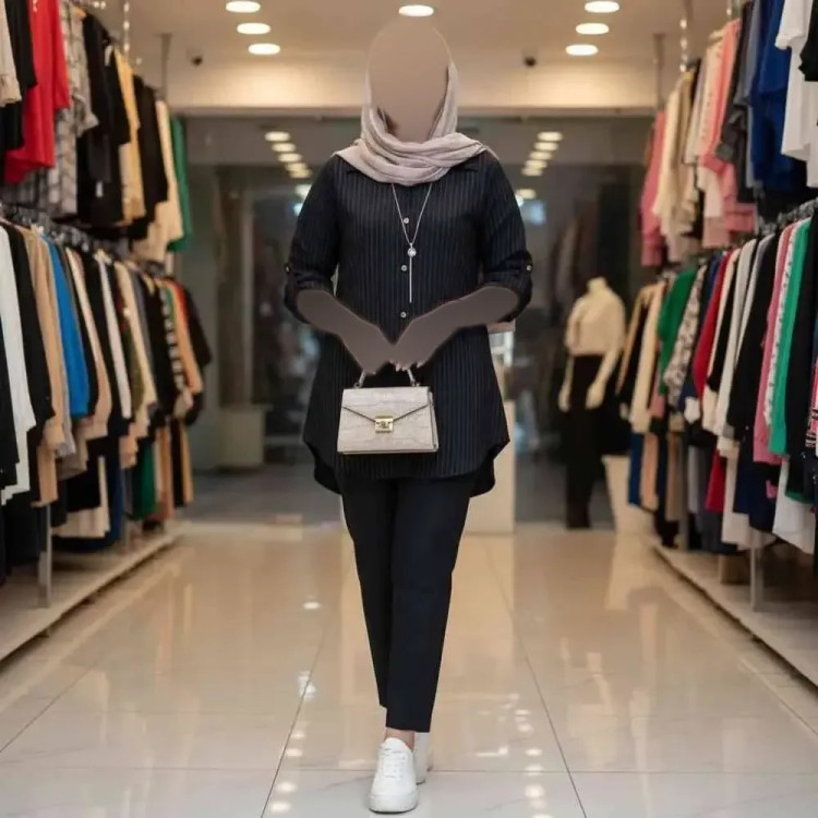 شومیز مانتویی زنانه مدل دیپلمات جنس شانتون در 4 رنگ متنوع