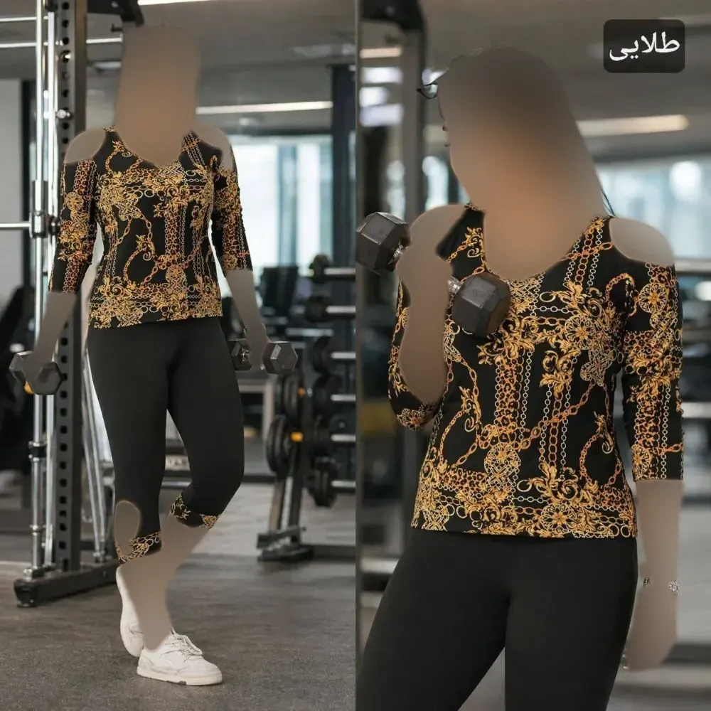 ست تونیک و شلوارک زنانه مدل سرشونه باز ویسکوز الیزه فری سایز 36 تا 52