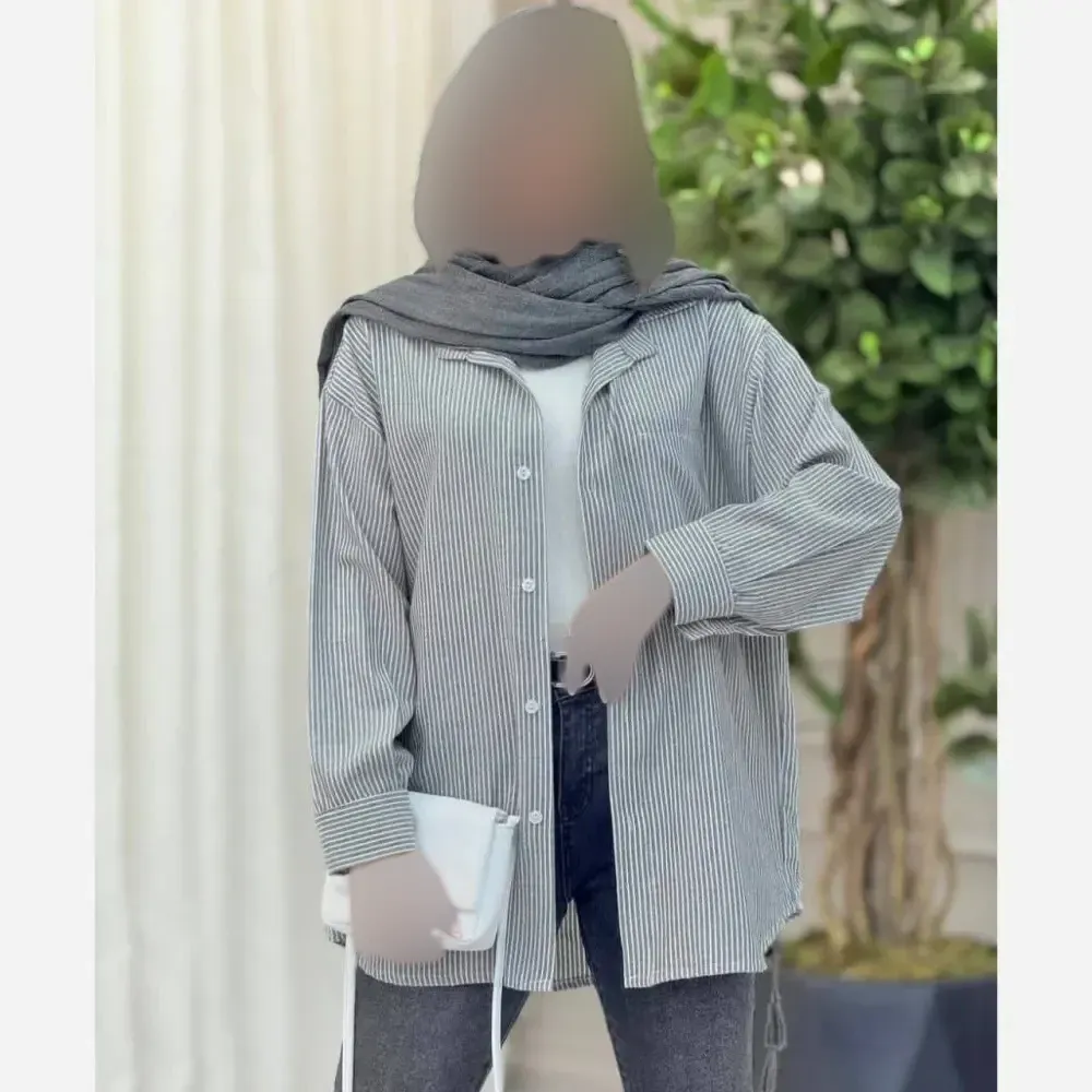 شومیز زنانه نخی تابستانه فری سایز 36 تا 46 خنک و با کیفیت