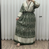 پیراهن فلور بوگاتی چپ و راستی مدل جاجیم کد 1843