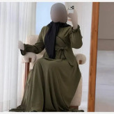 پیراهن زنانه مدل هیلما جنس الیزه درجه یک فری سایز 38 تا 46