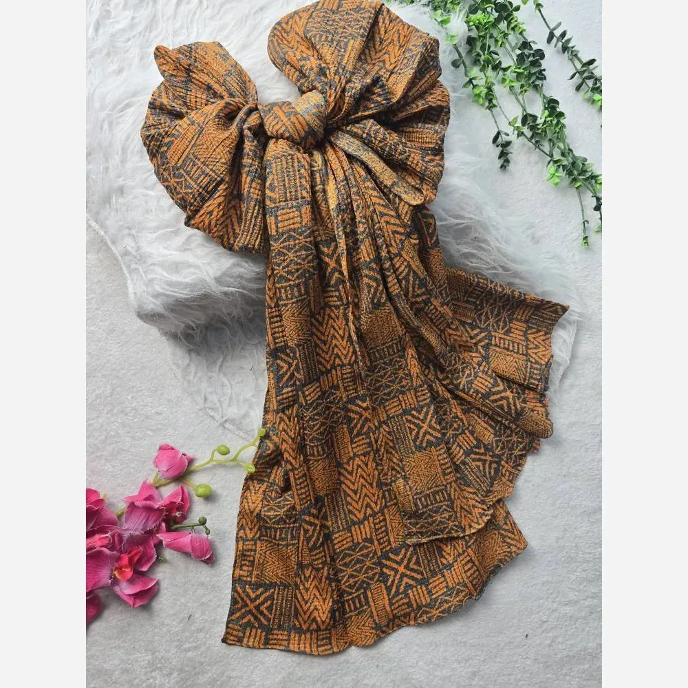 شال کاراج جنس برشکا کریشه سافت شاین دار ابعاد 78 در 190 سانتی متر