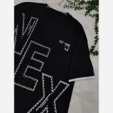 تیشرت لش NEX مشکی با جنس نخ پنبه باکیفیت و سایز فری تا 48