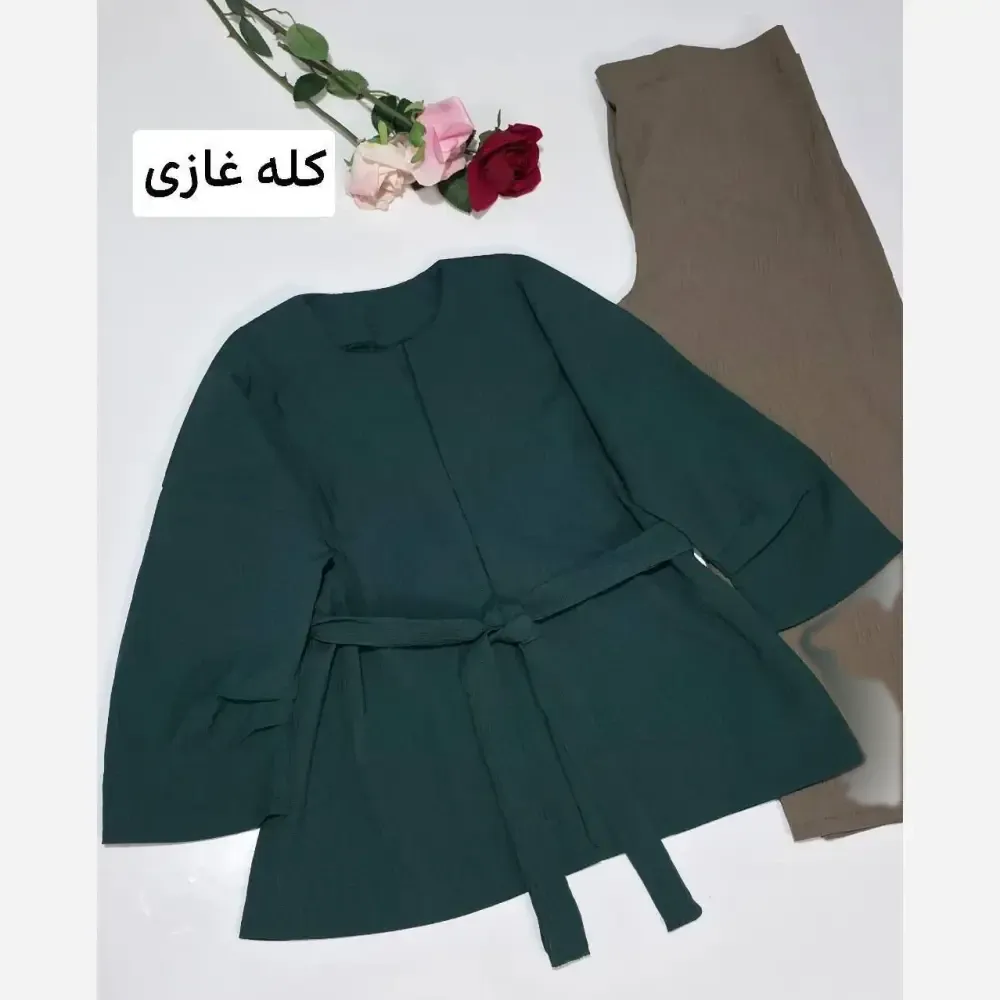 ست کت و شلوار زنانه مدل تامیلا جنس دلسانا فری سایز تا 48