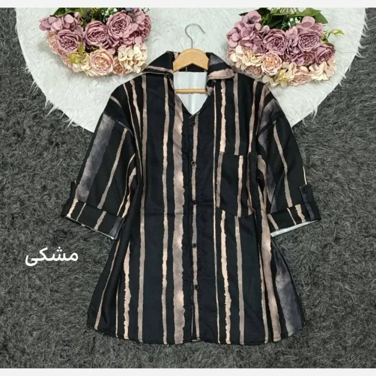 مانتو زنانه مدل تبسم جنس بوگاتی گرم بالا فری سایز 38 تا 46