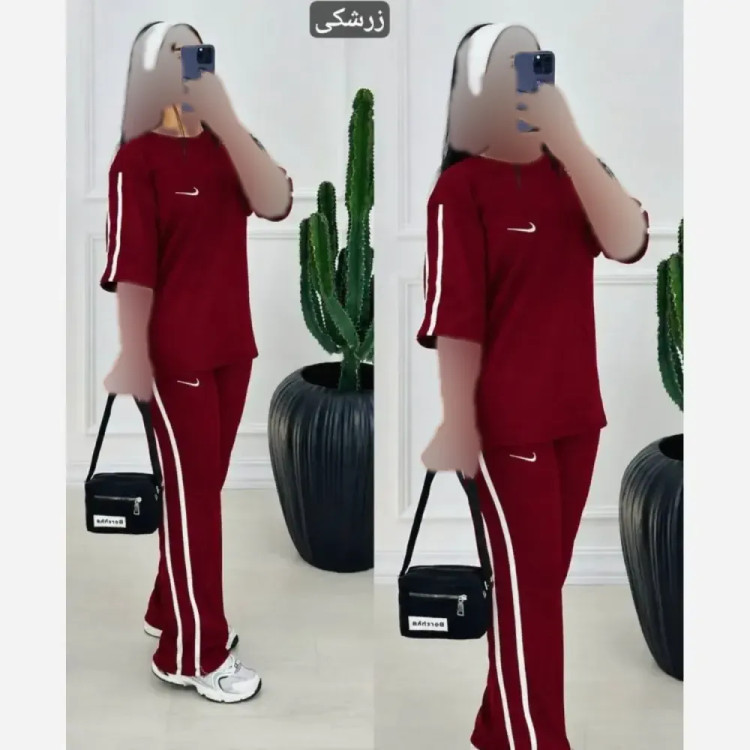 تیشرت و شلوار نایک NIKE با جنس سوپر اسپان و رنگ بندی متنوع، سایز فری
