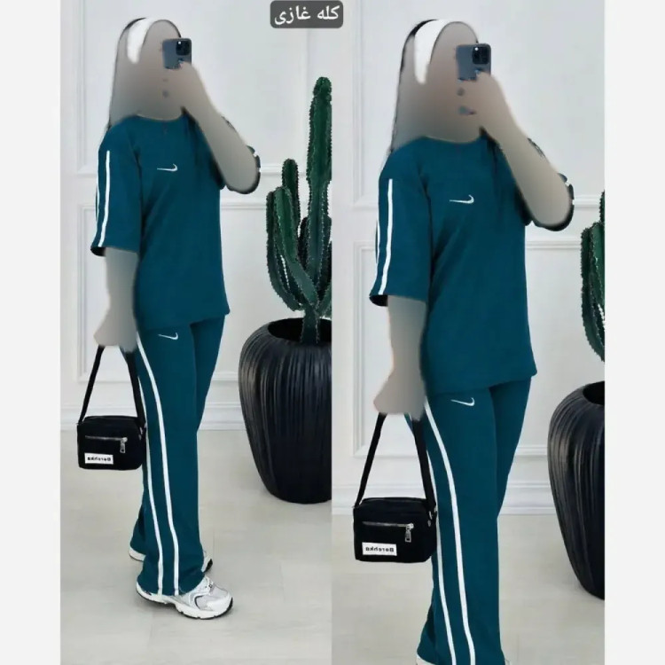 تیشرت و شلوار نایک NIKE با جنس سوپر اسپان و رنگ بندی متنوع، سایز فری