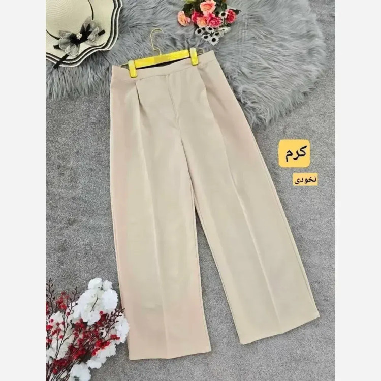 شلوار بگ زنانه پارچه مازراتی 330 گرم اعلا سایز 38 تا 52