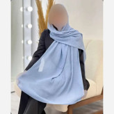 شال پلیسه لمه دوزی زنانه ابعاد 75 در 175 سانتی متر