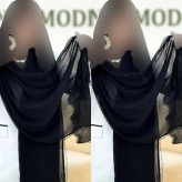 شال پلیسه لبه توری مجلسی قواره بزرگ ابعاد 180 در 75 سانتی متر