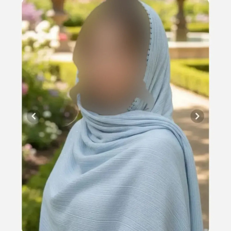شال پلیسه لبه عدسی زنانه ابعاد 175 در 75 سانتی متر
