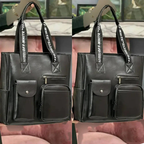 کیف زنانه مهرانگیز جنس چرم با کیفیت رنگ مشکی ابعاد 35 در 35 سانتیمتر