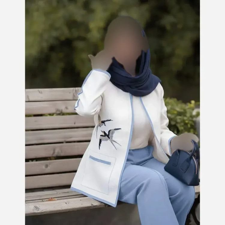 کت و شلوار مجلسی زنانه مدل پرستو جنس مازراتی سایز فری 38 تا 46