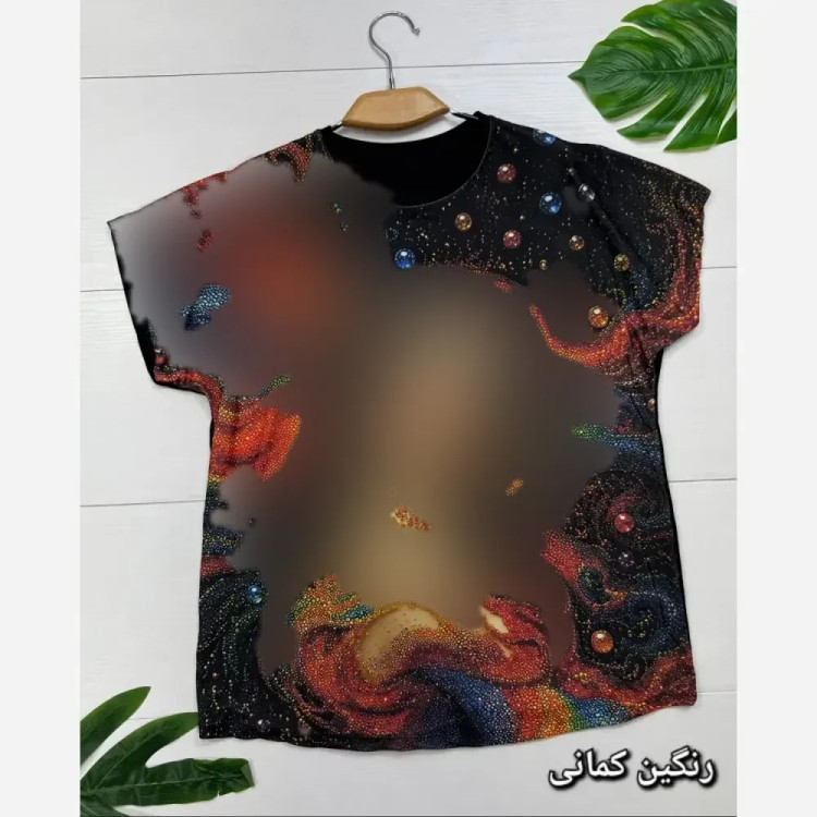 شومیز ویسکوز الیزه کش مدل دایانا سایز بزرگ 38 تا 50