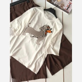 تیشرت تابستانه پنبه گلکسی فری سایز طرحدار
