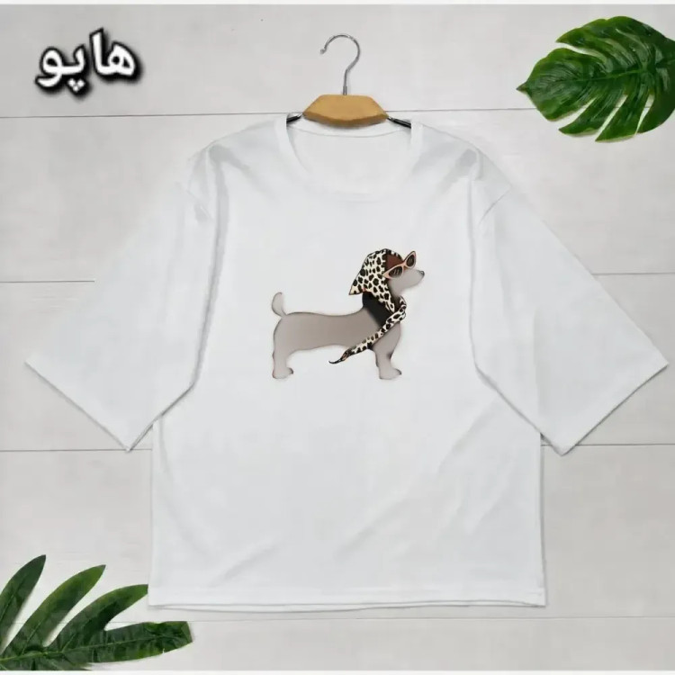 تیشرت تابستانه پنبه گلکسی فری سایز طرحدار