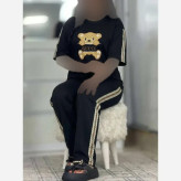 تیشرت تک زنانه پنبه گلکسی رنگ مشکی سایز فری 38 تا 46