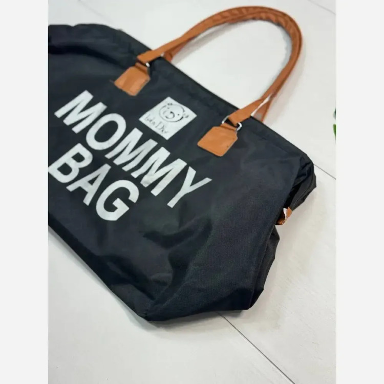 کیف MOMMY BAG برزنتی کجراه رنگ مشکی مناسب باشگاه و مهمانی