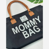 کیف MOMMY BAG برزنتی کجراه رنگ مشکی مناسب باشگاه و مهمانی