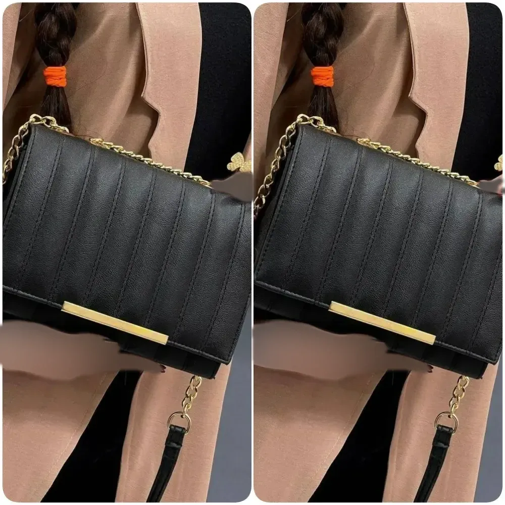 کیف لنسر چرم مشکی کیفیت اصلی اندازه 23 در 14 سانت