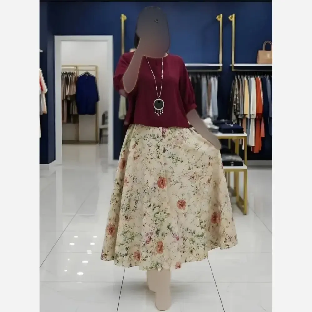 ست سارافن و شومیز یکتا فری سایز 38 تا 46 شومیز شانتون سارافن حریر