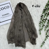 شال وارداتی حریر دانتل مجلسی و روزمره قواره 200 در 65