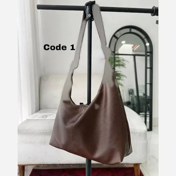 کیف چرم بند گره ای زنانه مشکی موکا سایز 30*40 سانت سبک جادار با کیفیت عالی