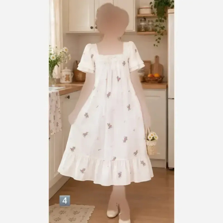 پیراهن زنانه نخ موسلین پینترستی قد 90 سایز 38 تا 46