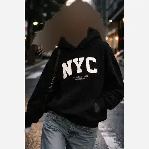 هودی NYC دورس تو کرکی مشکی زنانه و مردانه