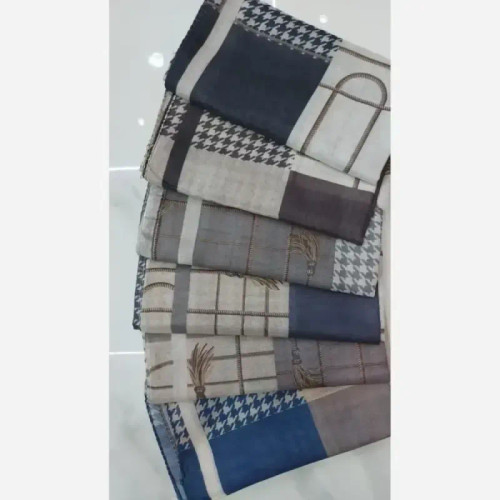 روسری زنانه نخی قواره یک متری دوردوخت مارتاشاپروسری زنانه