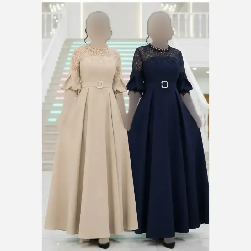 ماکسی مجلسی کرپ مازراتی کمربنددار جانان رنگبندی متنوع سایزبندی کامل