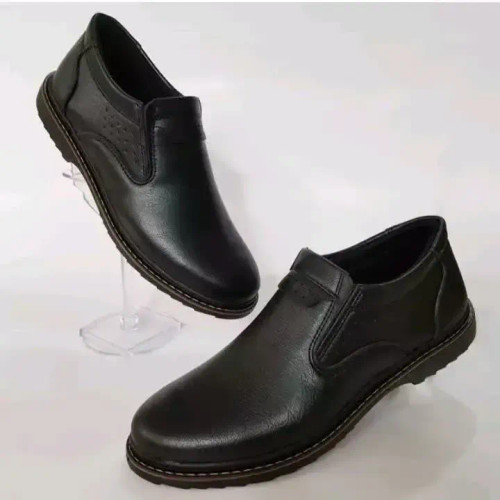 کفش مردانه اداری و مجلسی چرم مصنوعی رنگ مشکی
