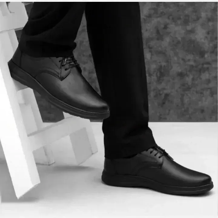 کفش مردانه رسمی چرم مصنوعی مشکی مدل اشتاین